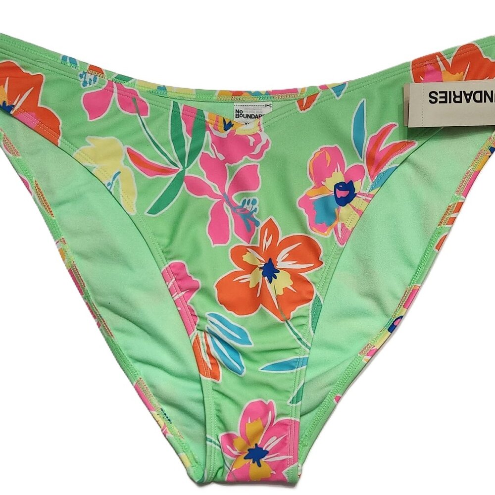 No Boundaries Floral Bikini Swim Bottoms - Size XXL (20) - Cheeky High Leg